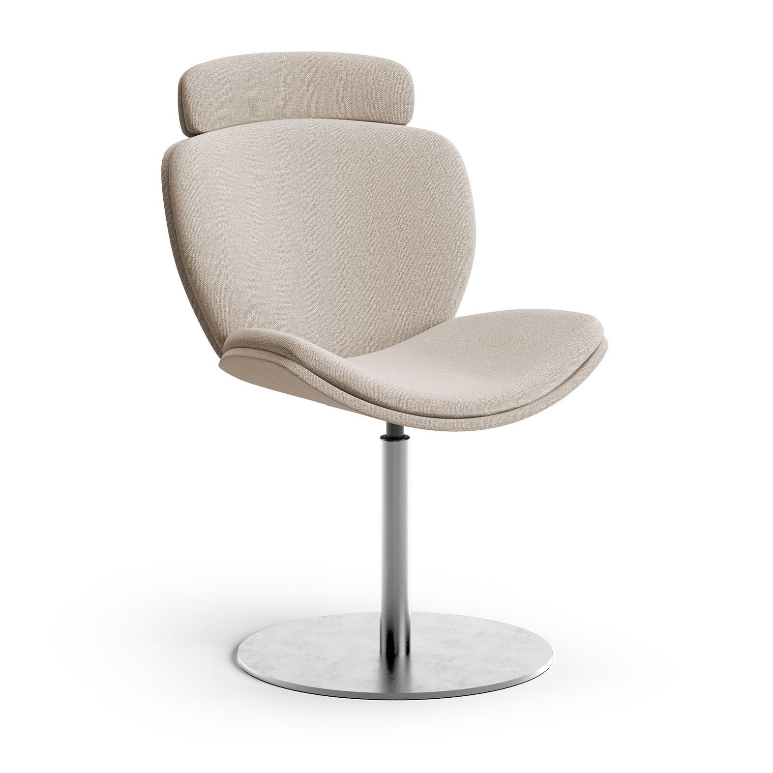 Head rest chair with pedestal base