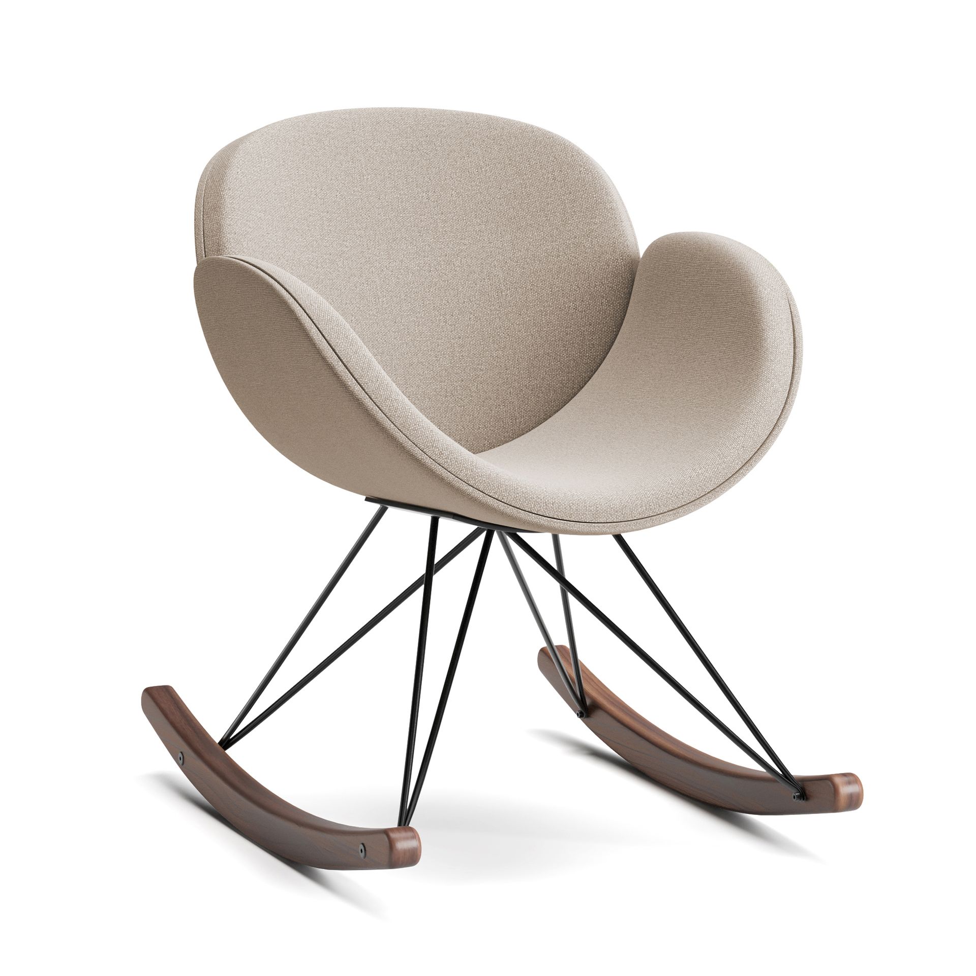 Rocking chair with arms