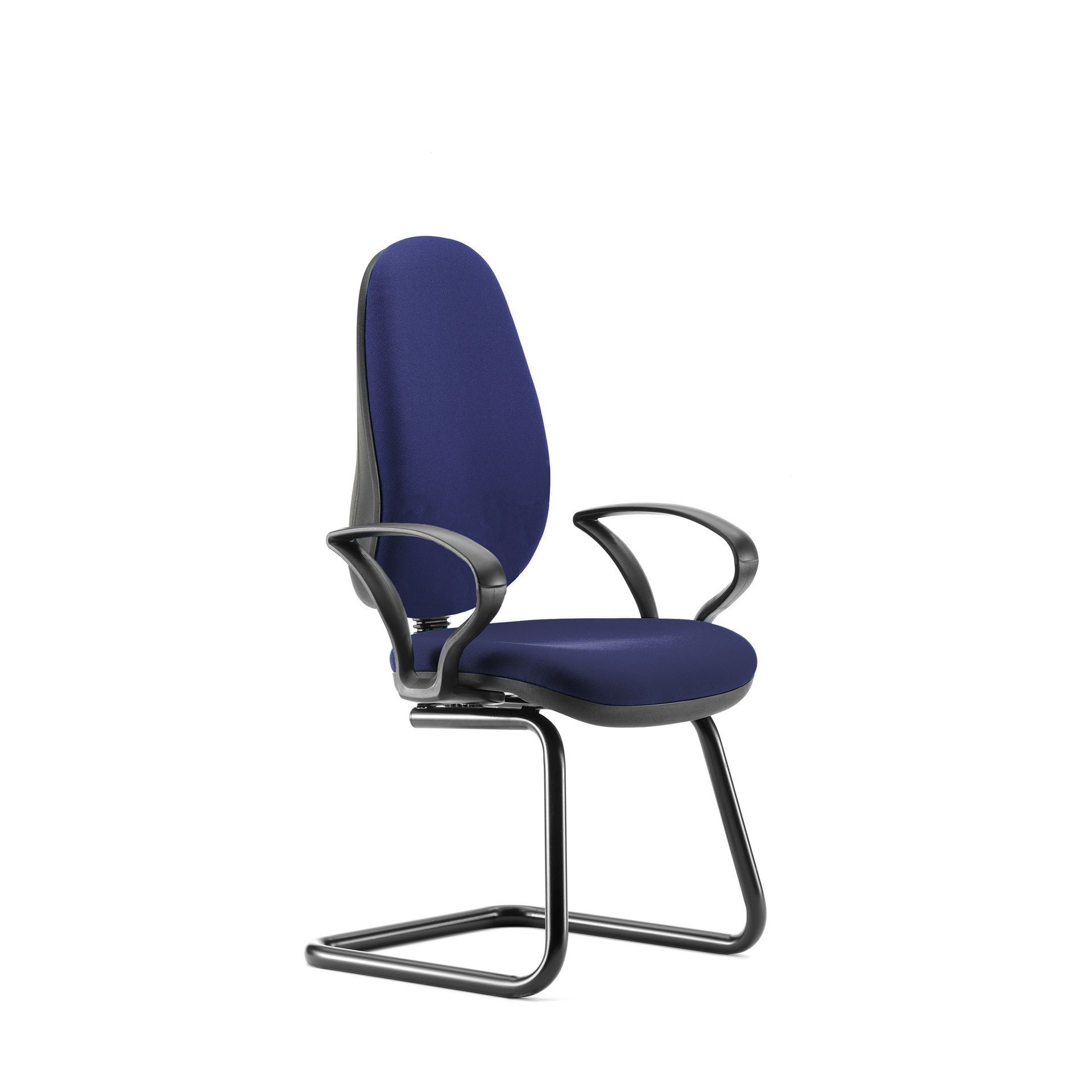 Cantilever visitor chair with arms