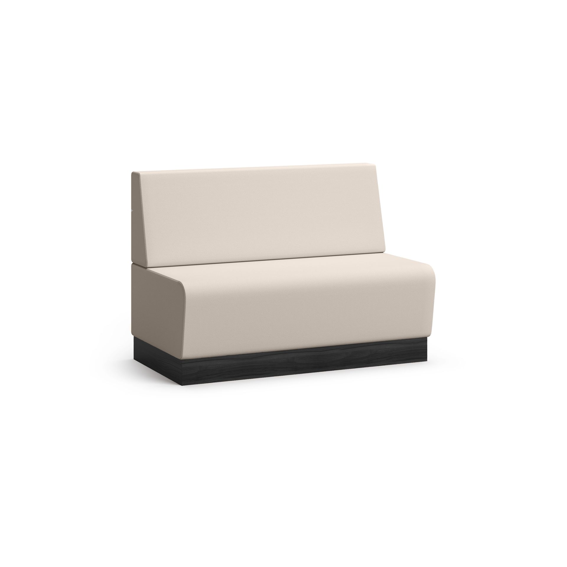 Three seat bench with back