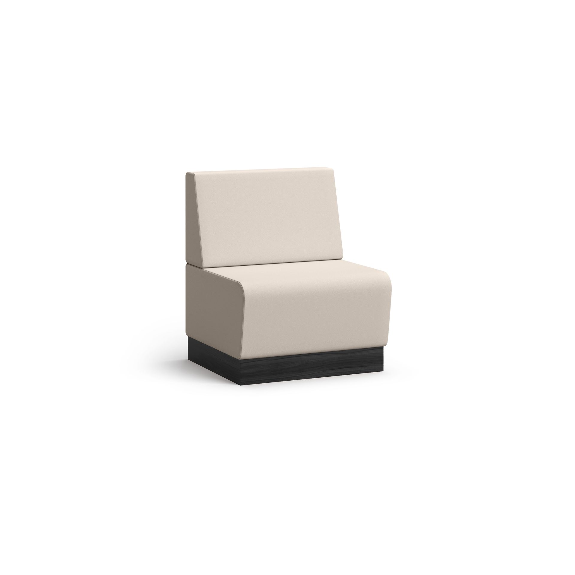 Single seat bench with back