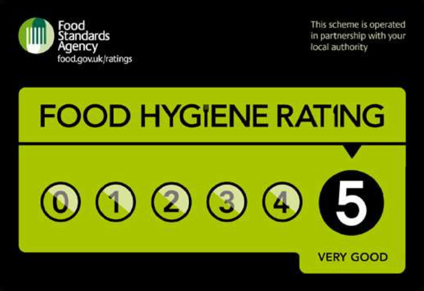 The Base Bar Food Hygiene Rating 5