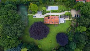 House Aerial View — Lisle, IL – Jim Dhamer Plumbing and Sewer, Inc.