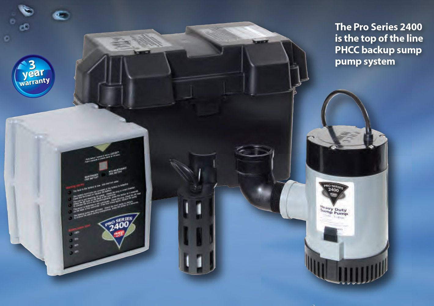 Pro Series 2400 PHCC Backup Sump Pump System — Lisle, IL – Jim Dhamer Plumbing and Sewer, Inc.