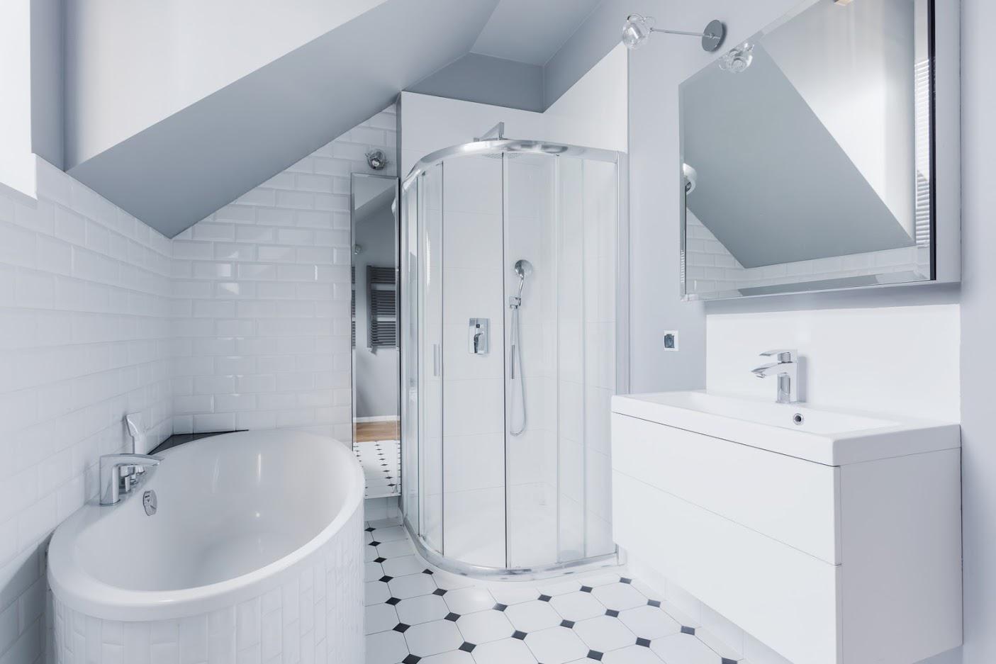 White Bathroom — Elkhart IN — Roto-Rooter Sewer - Drain Services