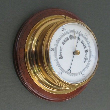 Bulk Head Style Marine Barometer