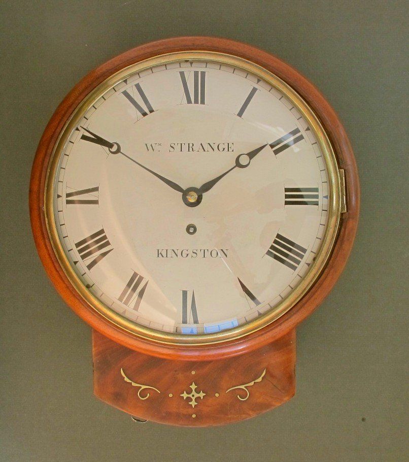 William Strange Drop Dial Wall Clock