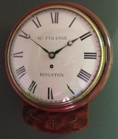 Drop dial fusee wall clock by William Strange