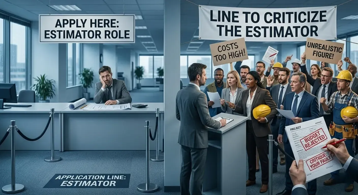 No one lines up to be an estimator. BUT everyone lines up to criticize
them