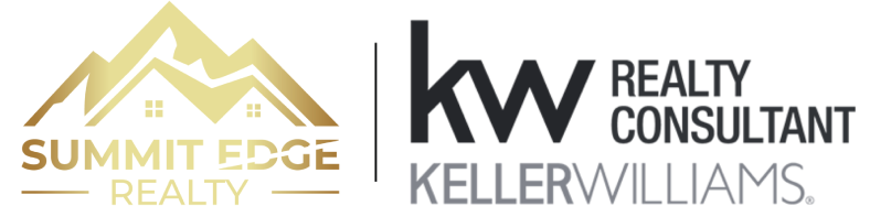 A logo for a real estate company called summit edge realty