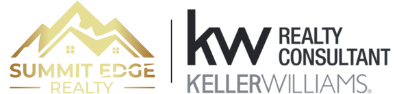 A logo for a real estate company called summit edge realty
