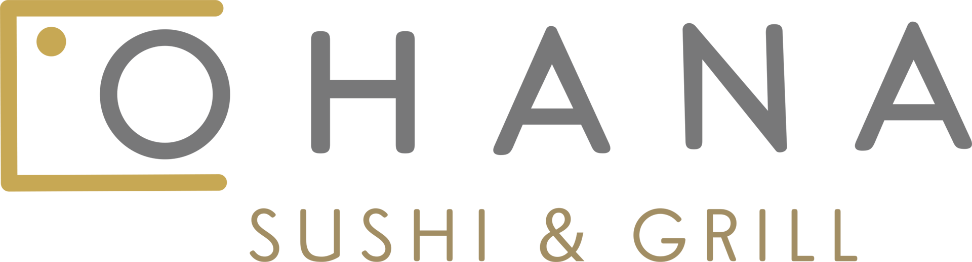 Ohana sushi and grill logo