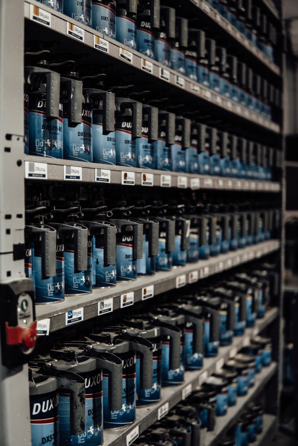 Spray Paint Display on Shelves — Panel Beaters in Southport, QLD