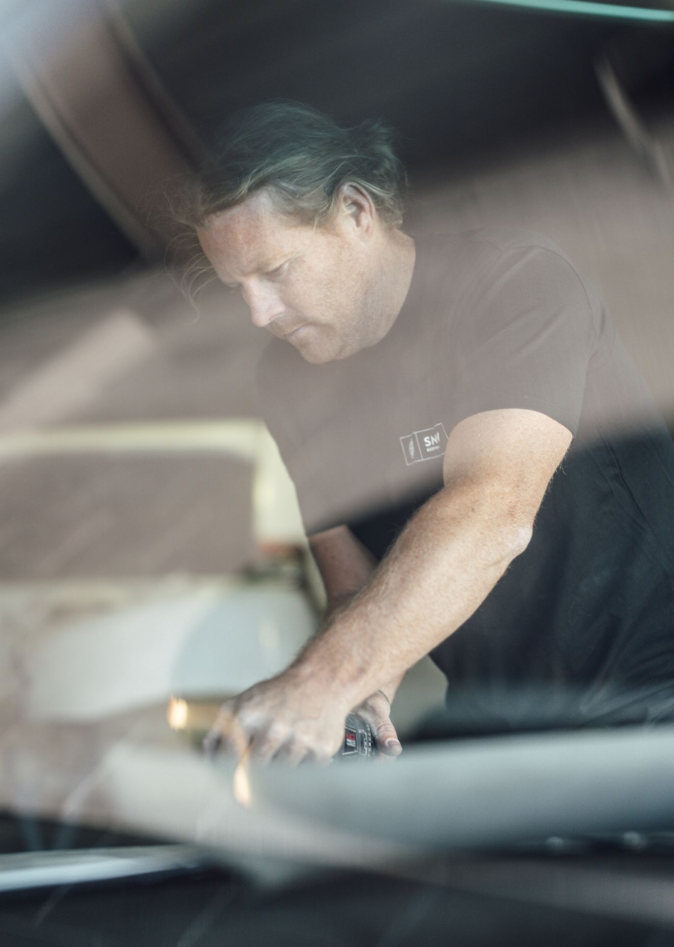 Worker Polishing Car — Panel Beaters in Southport, QLD
