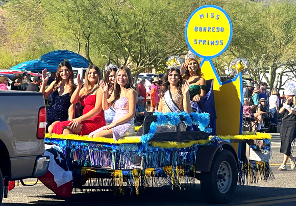 A parade float with 