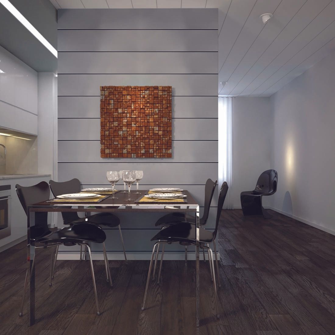 DINING ROOM SILVER BLACK