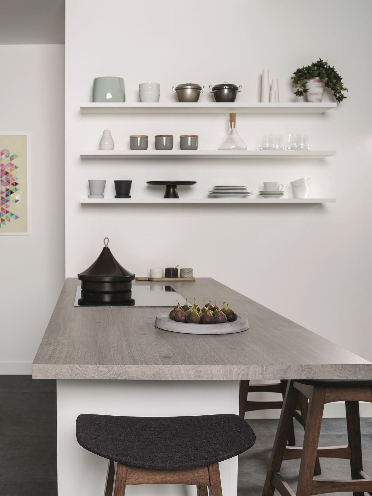 Bushboard Omega Graphite Oak