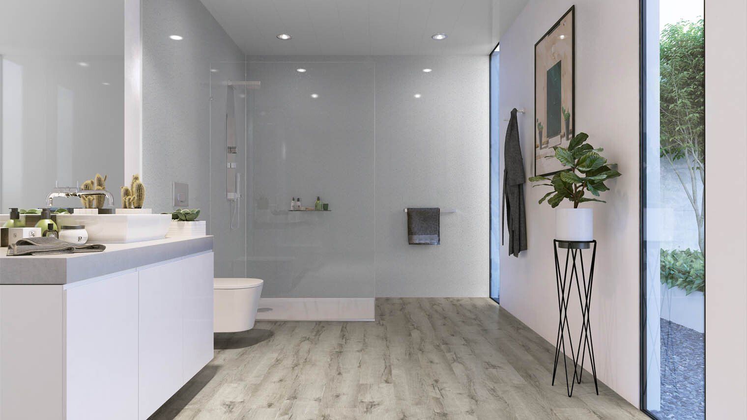 WHITE CRYSTAL END CAP