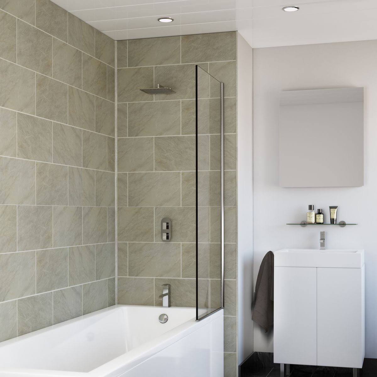 Proplas Tile - Grey Marble