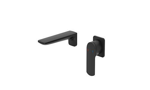 Fuse Black – Wall Mounted Basin Mixer