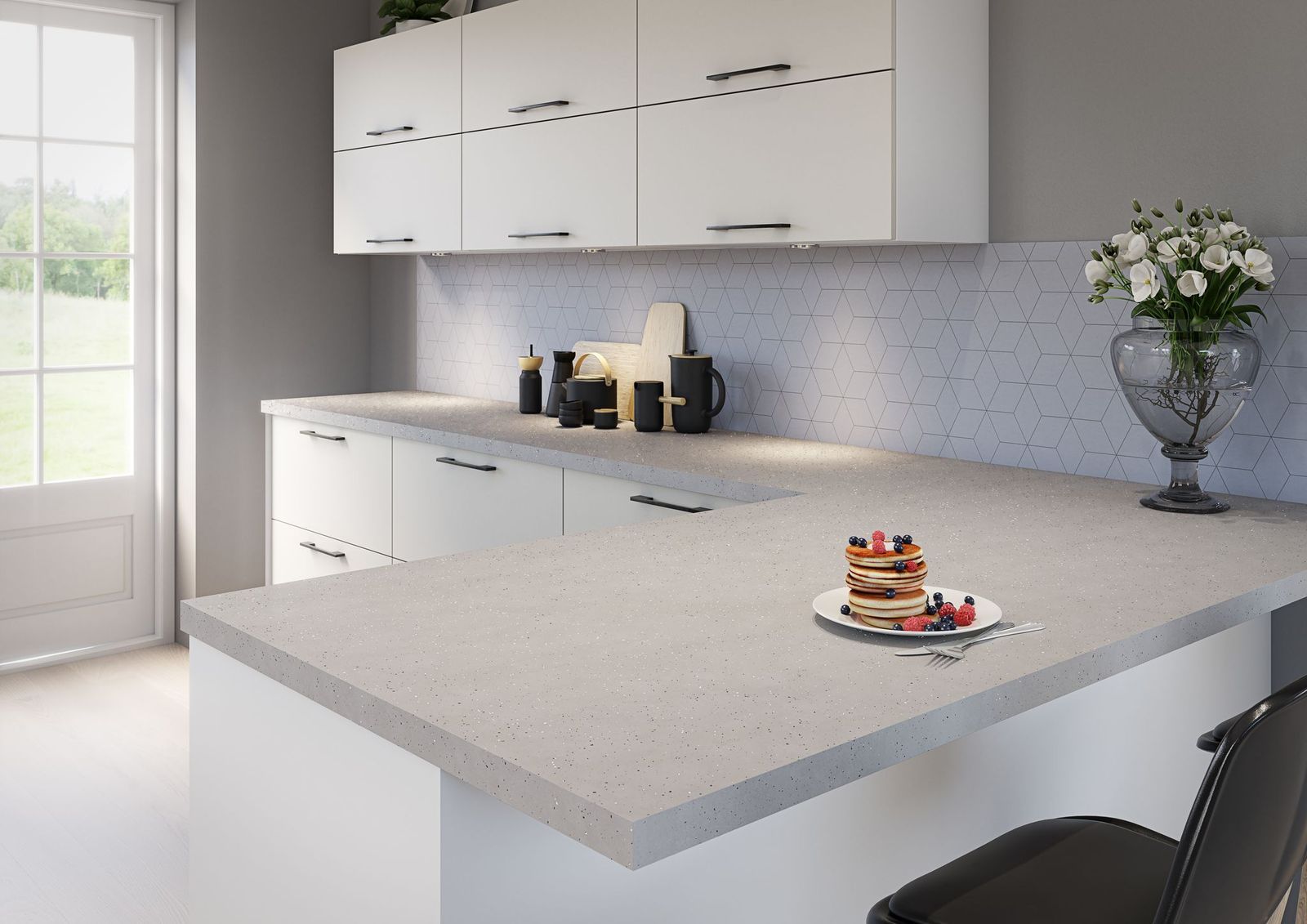 Omega Doux Lime Quartz & Blocked Hex Dove