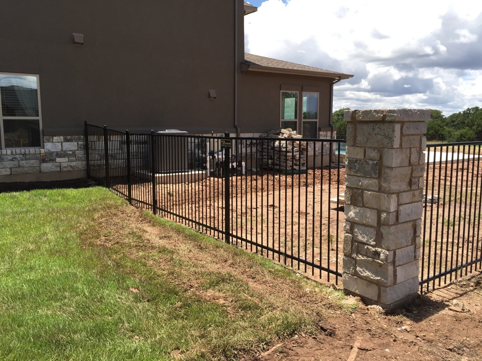 Wrought iron fencing