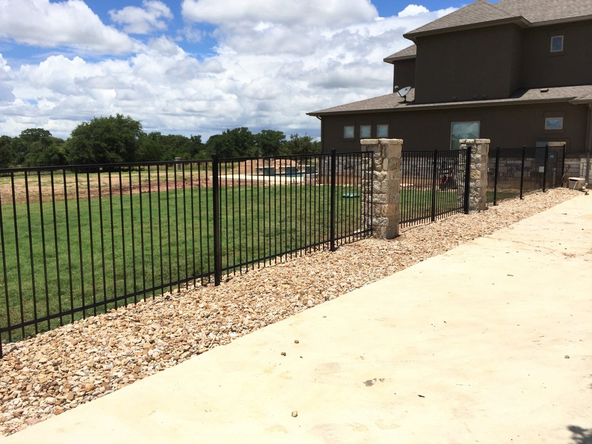 Wrought iron fencing