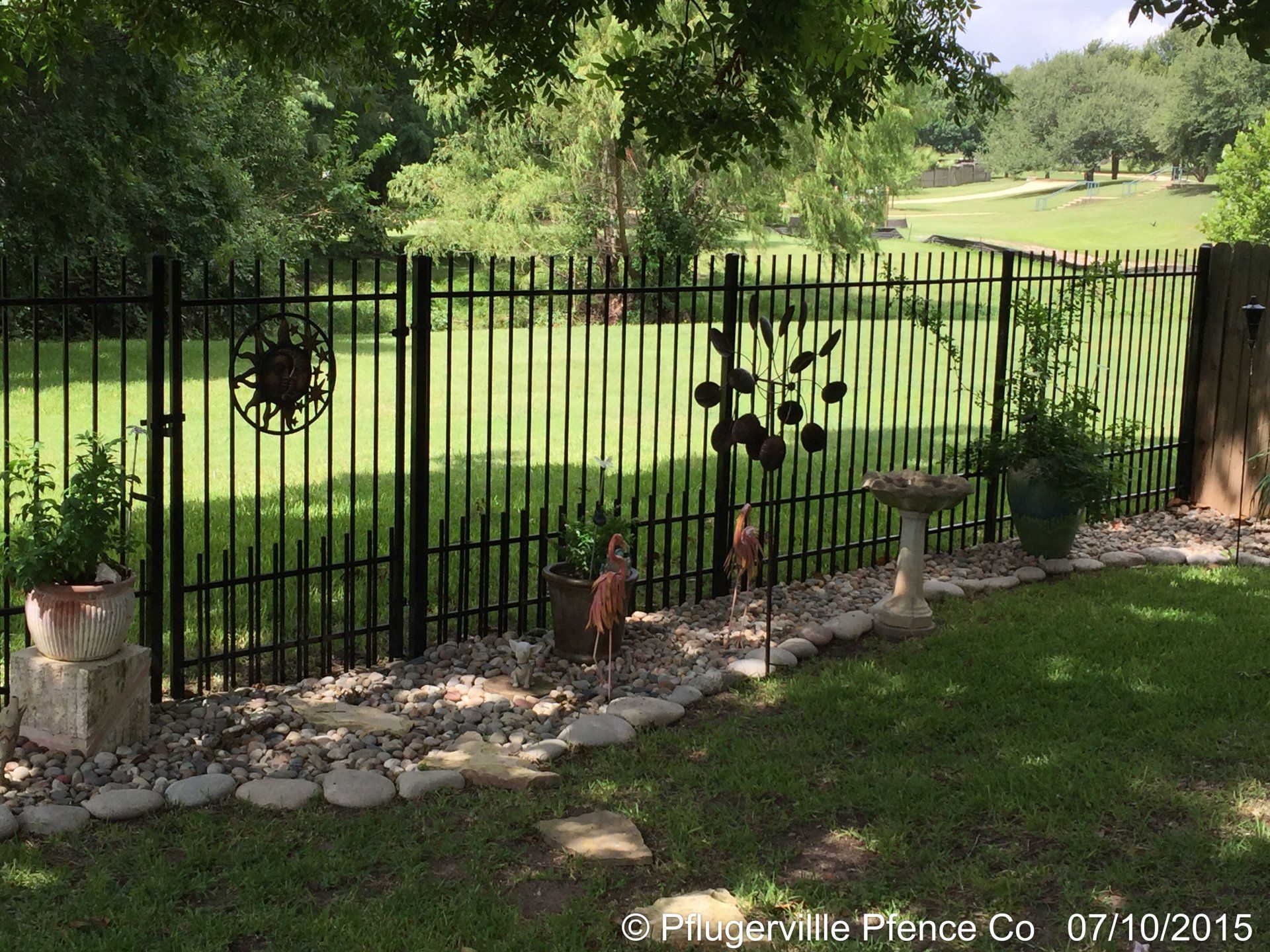 Wrought iron fencing