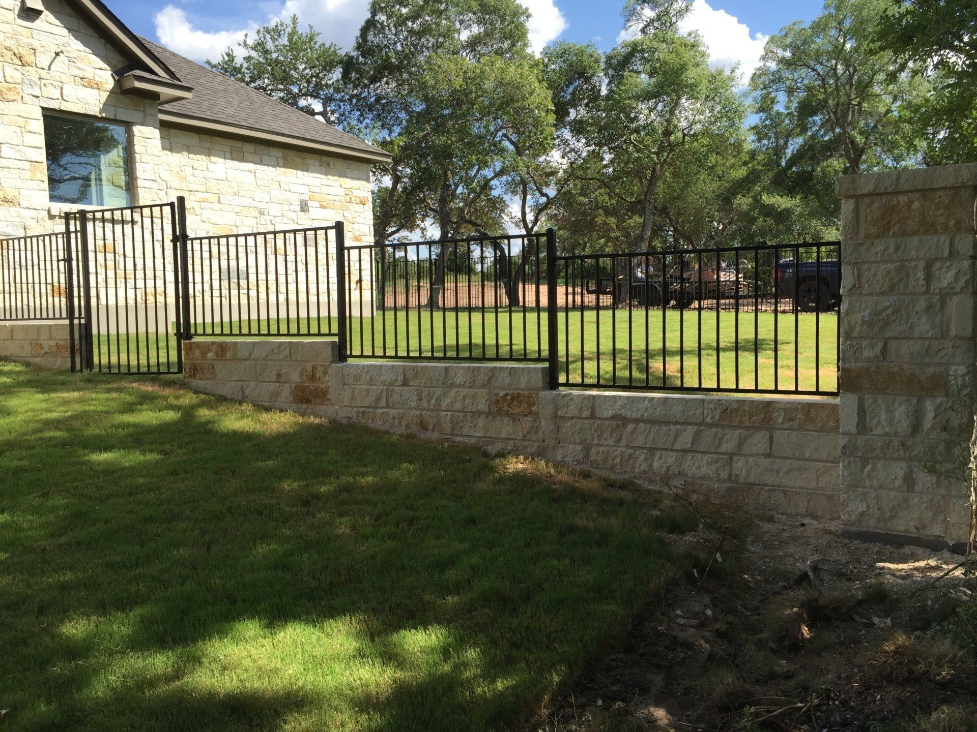 Wrought iron fencing