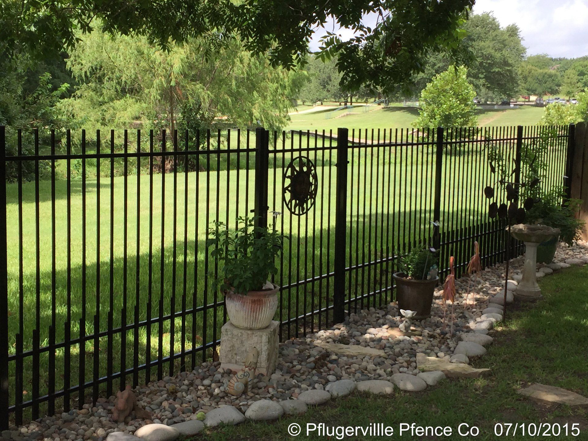 Wrought iron fencing