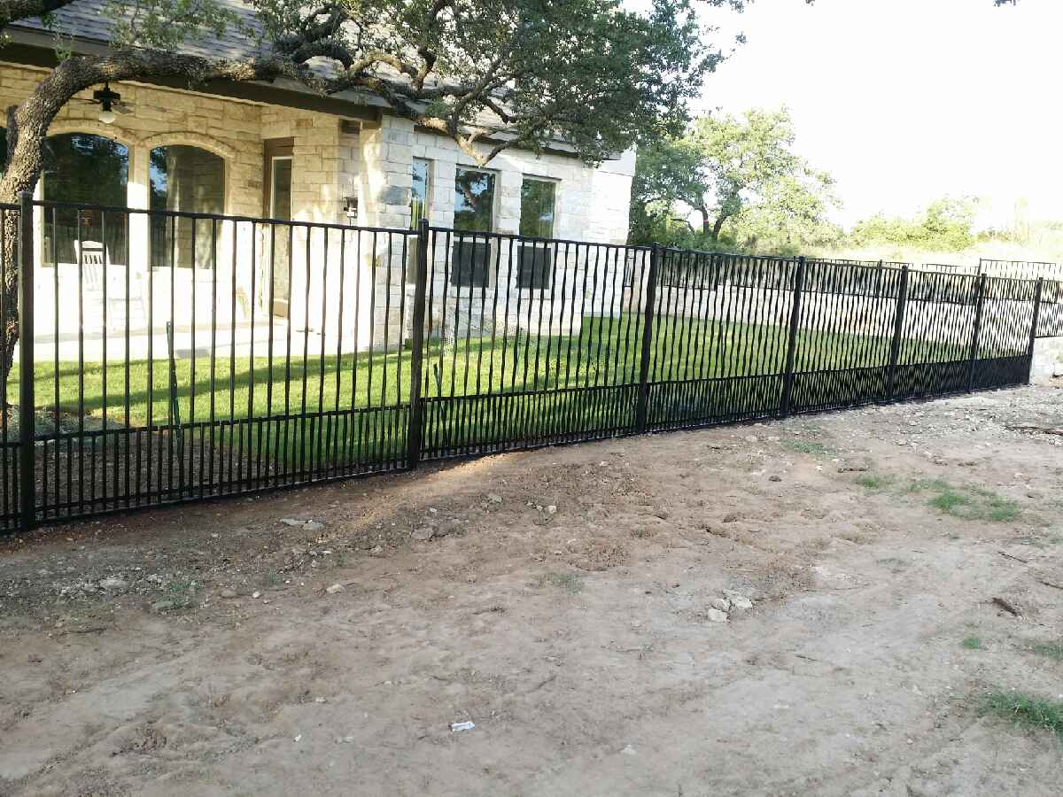 Wrought iron fencing