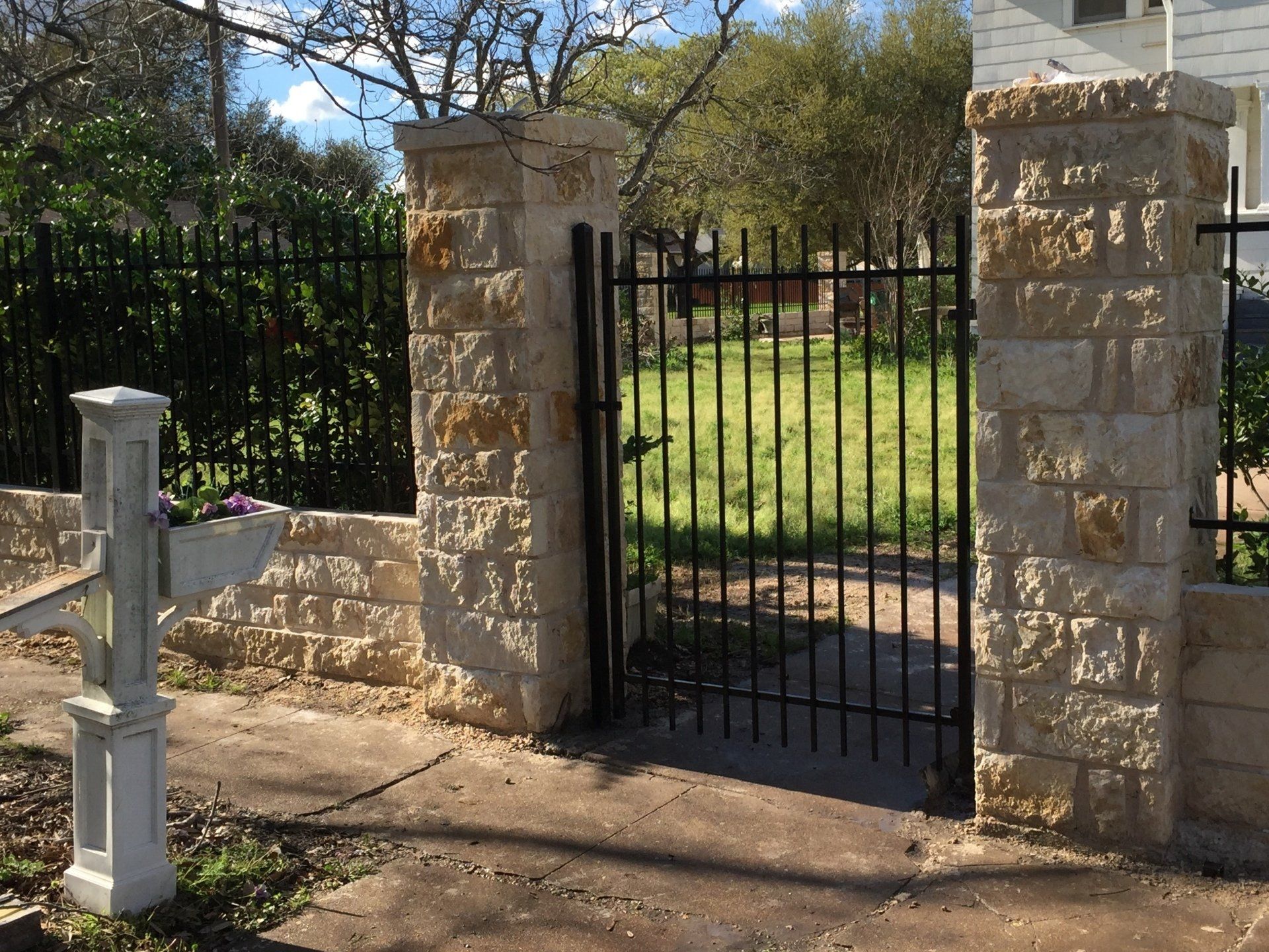 Wrought iron fencing