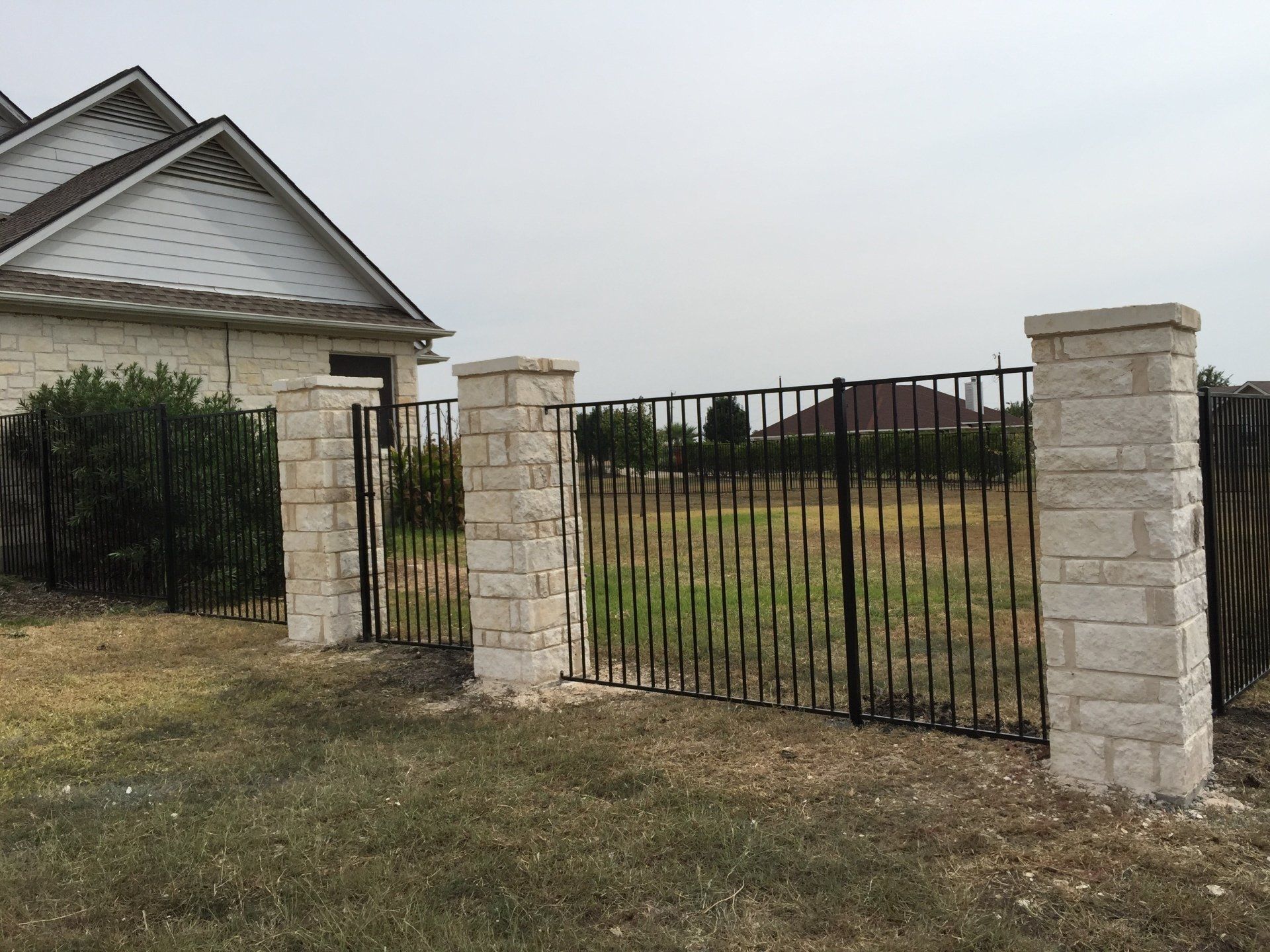 Wrought iron fencing