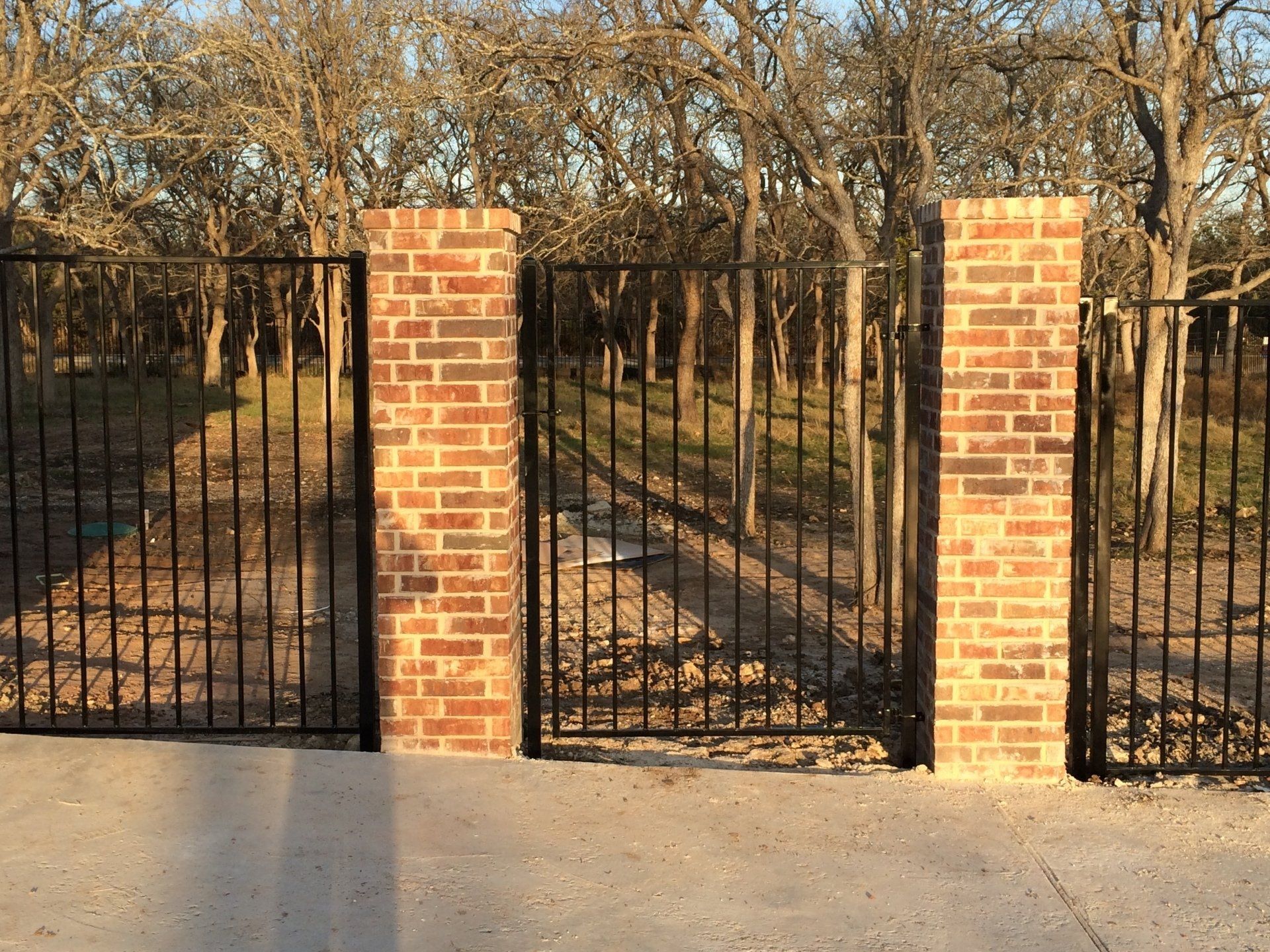 Wrought iron fencing