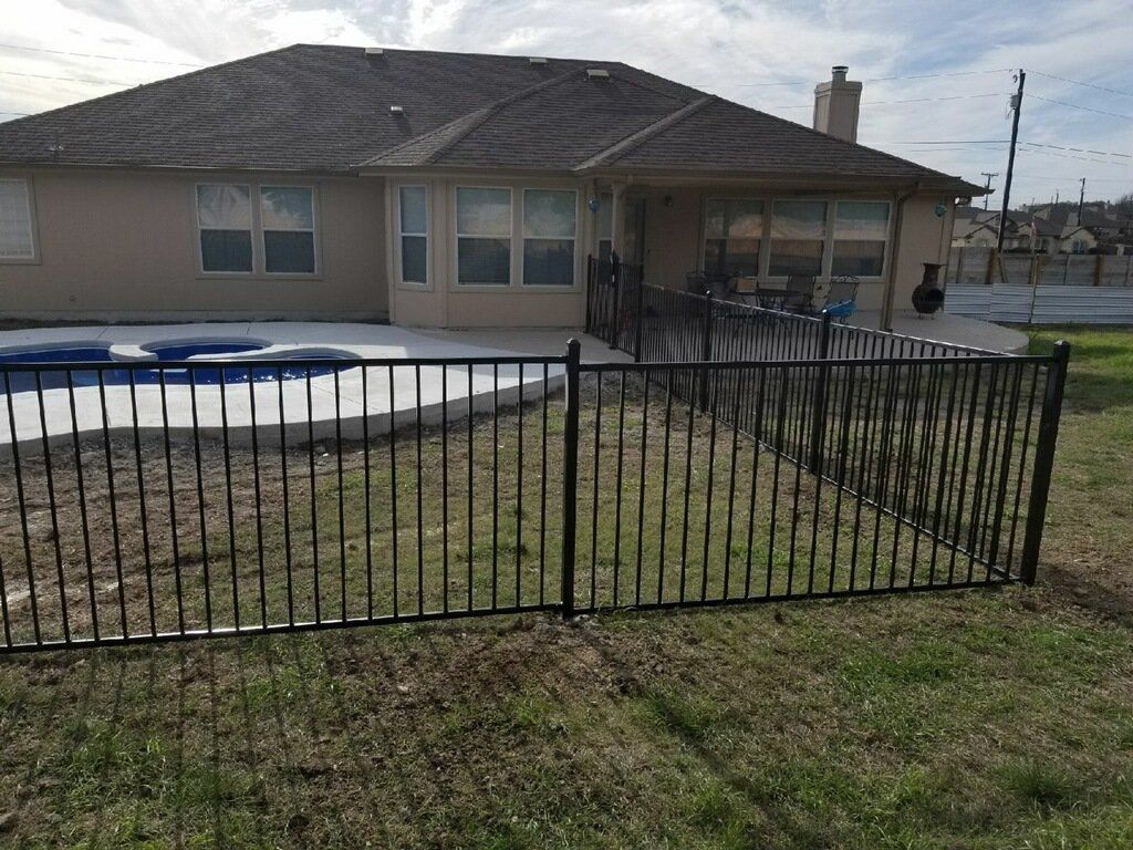 Wrought iron fencing