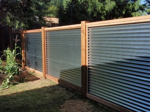 Fences Pflugerville Pfence Company, How To Make Corrugated Metal Fence