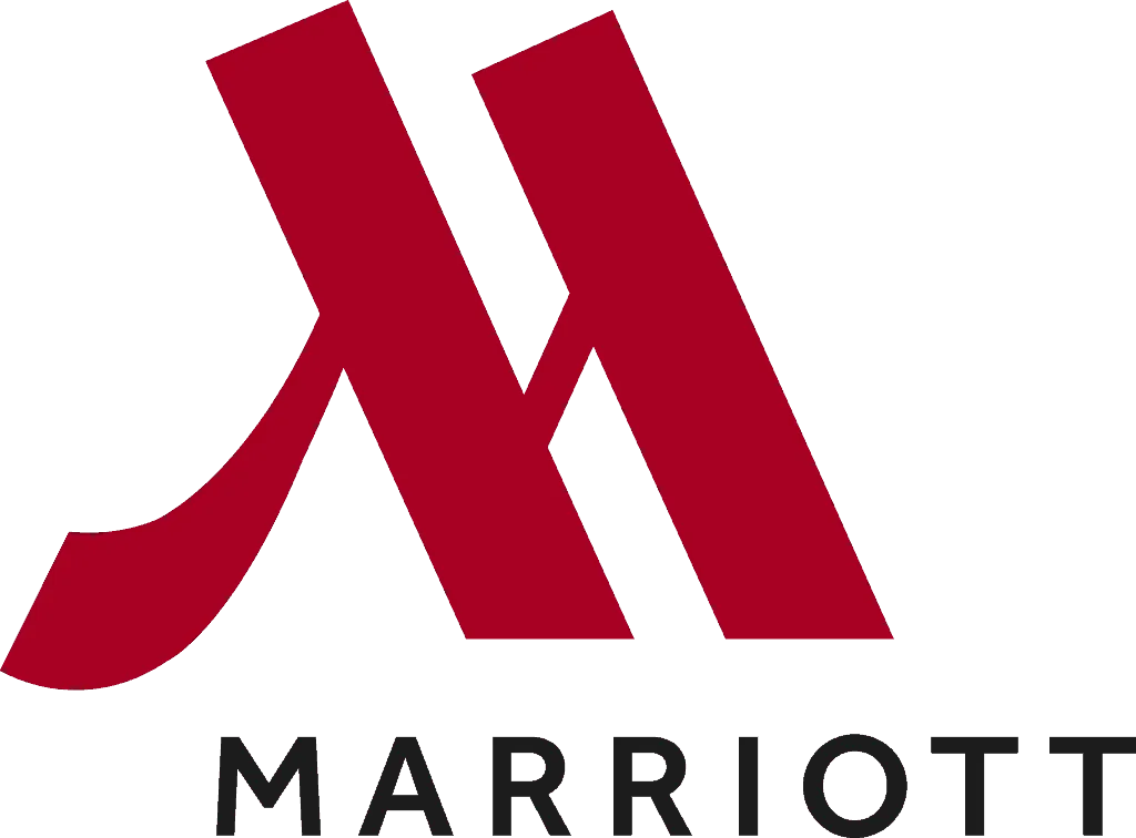 Marriott logo: red stylized 
