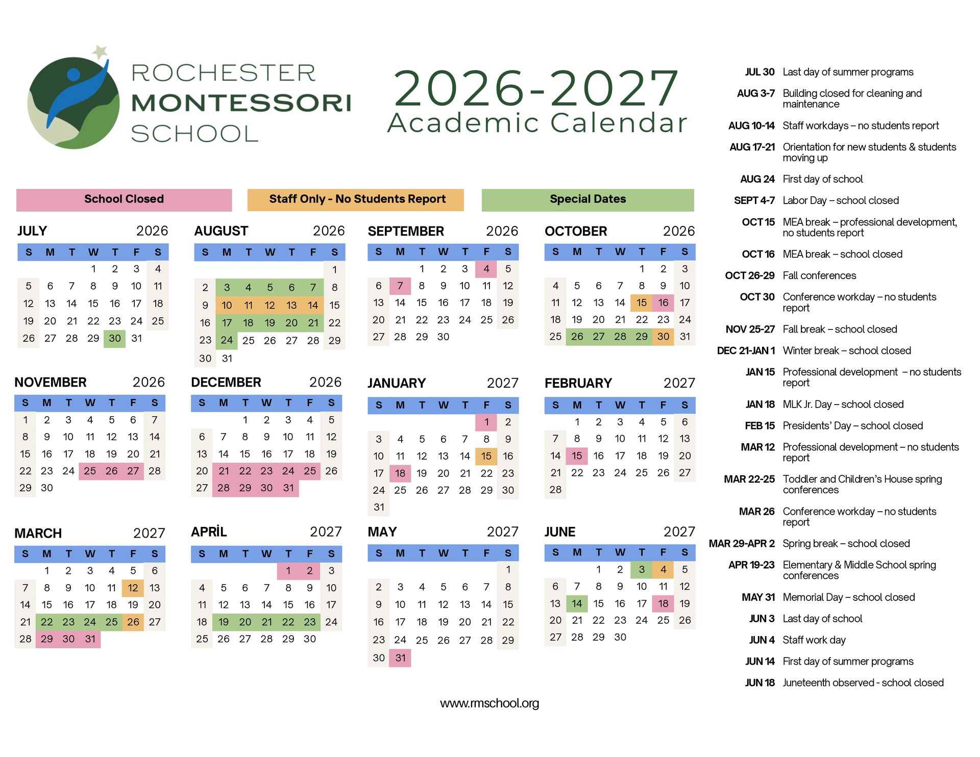 School Calendar