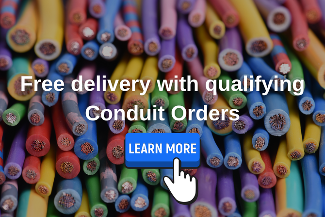 Free Delivery With Conduit Order CED St. Pete florida