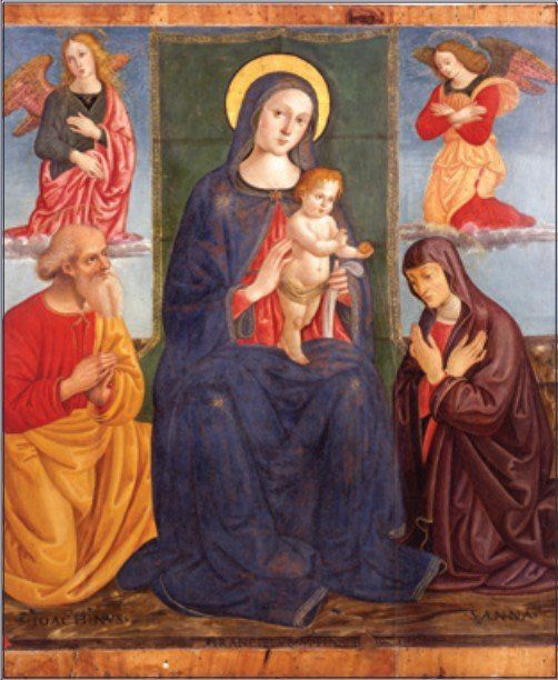 First Committed Restoration, Ohio Chapter, Madonna and Child with Saint Anne and Joachim