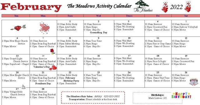 Senior Living Activities in Bentonville | The Meadows