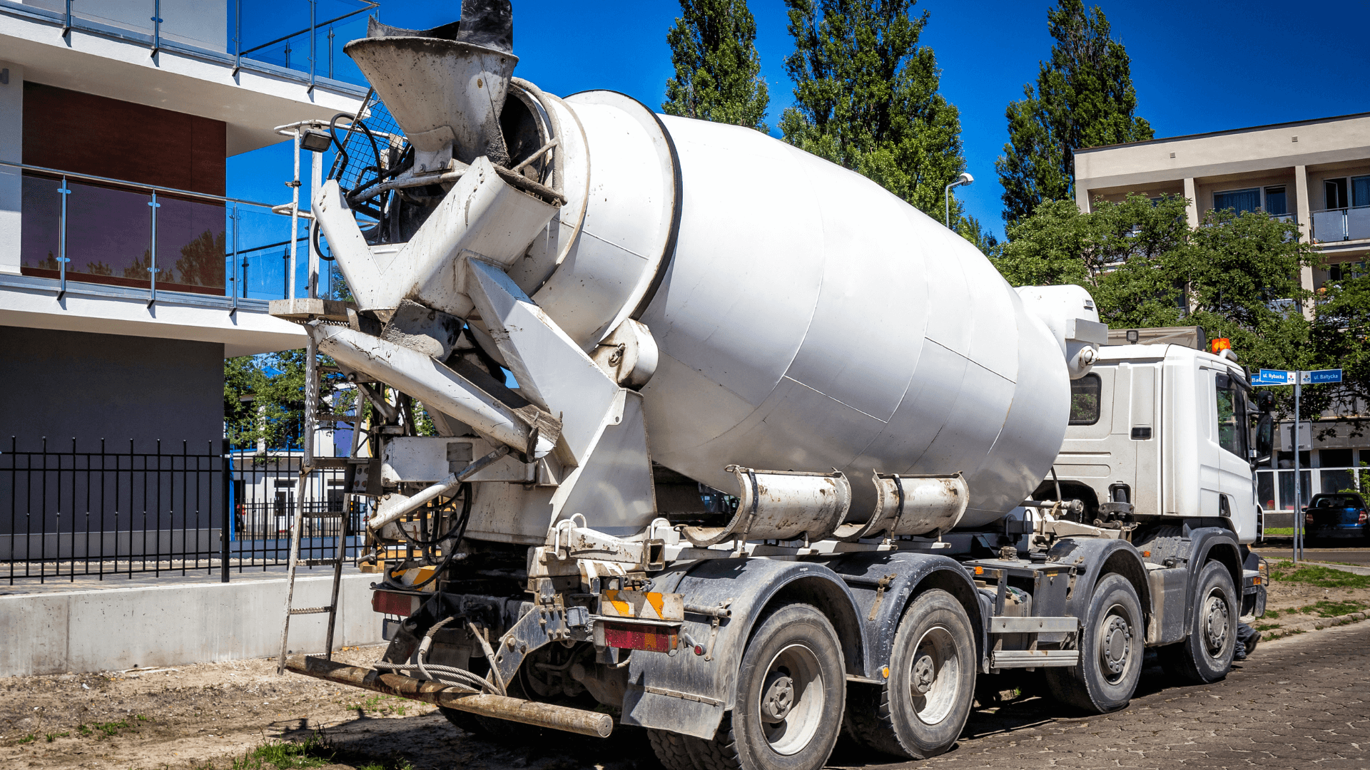 New basketball concrete gets poured in Oswego, IL by a local concrete contractor.