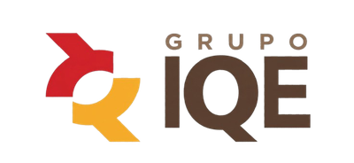 A logo with a red and orange stylized arrow icon next to the brown text