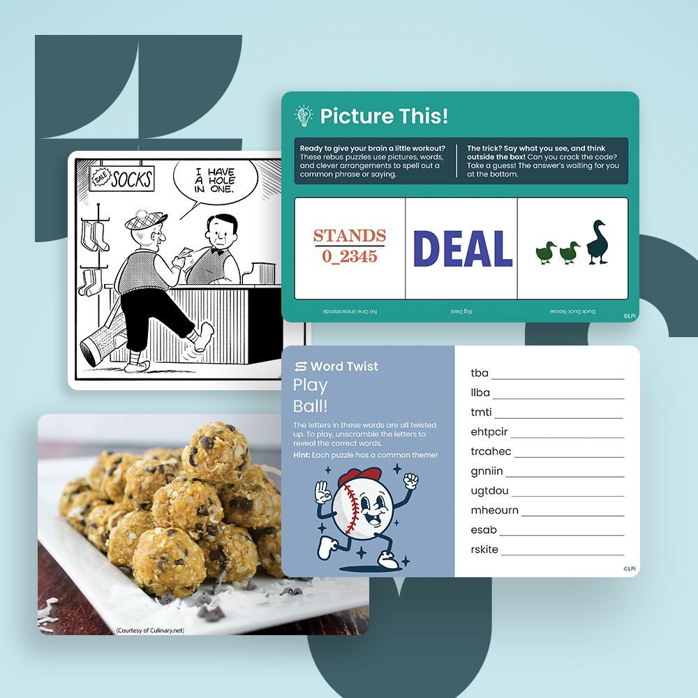 Various newsletter insert options like images, games, comics, and more. 