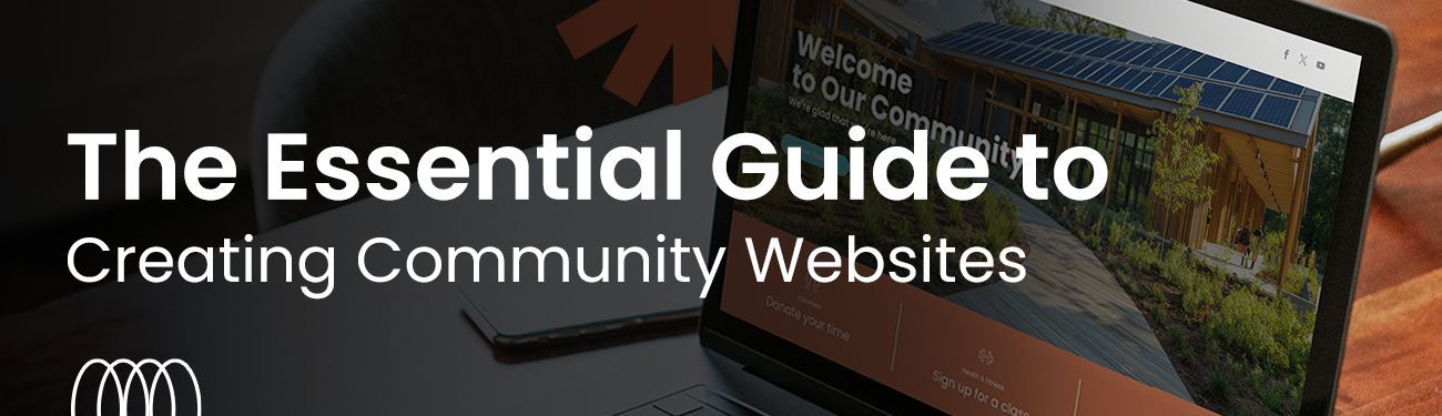 Laptop displaying a website, with the headline