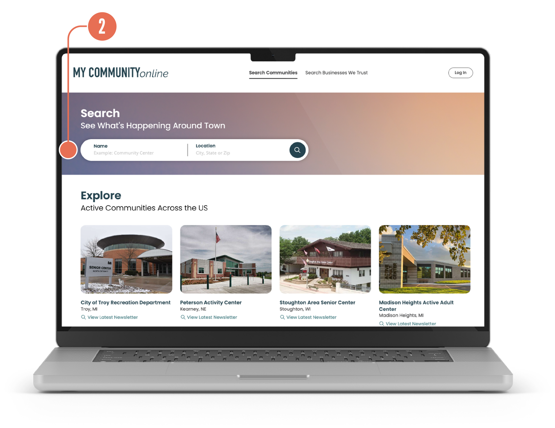 A screenshot of a website that says `` a sense of belonging : a community of friends ''.