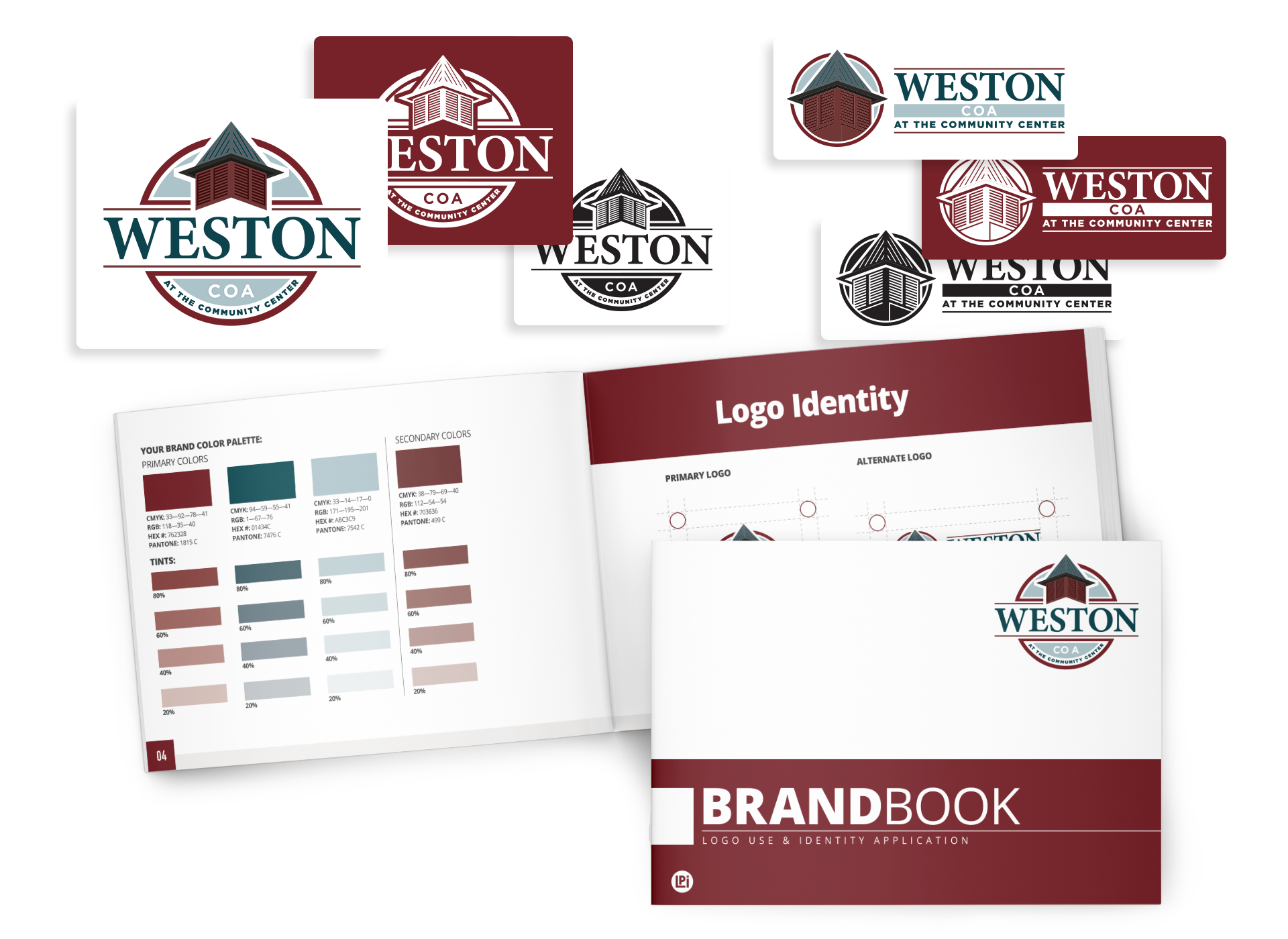 A weston brand book is sitting on top of a table.