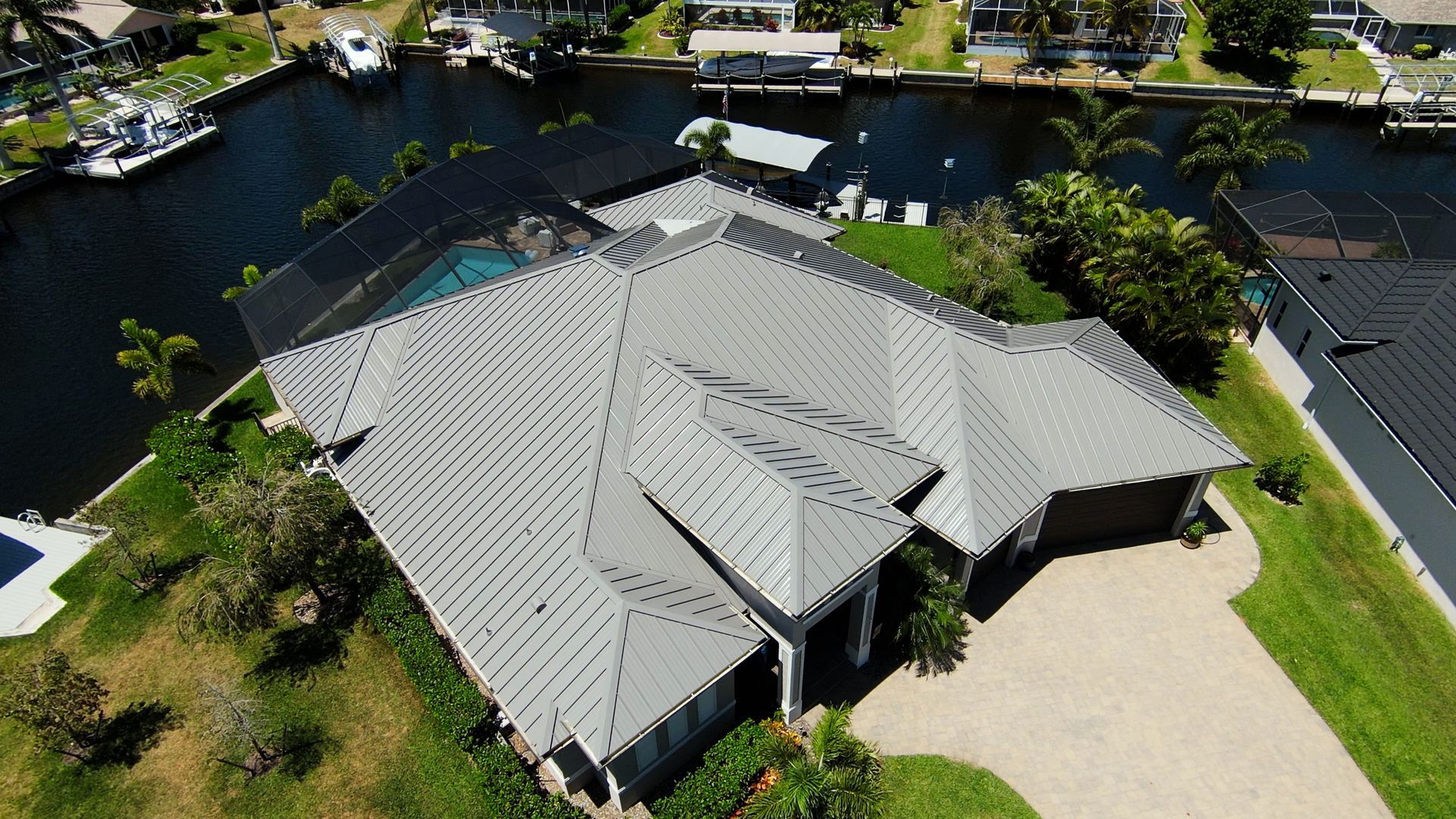 New Metal Roof in Cape Coral by Four Peaks Roofing