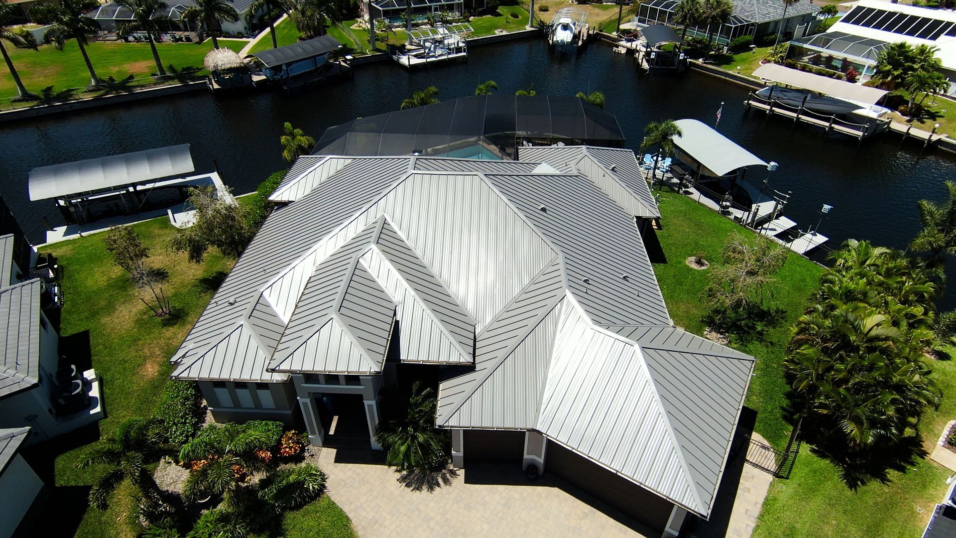 New Metal Roof in Cape Coral by Four Peaks Roofing