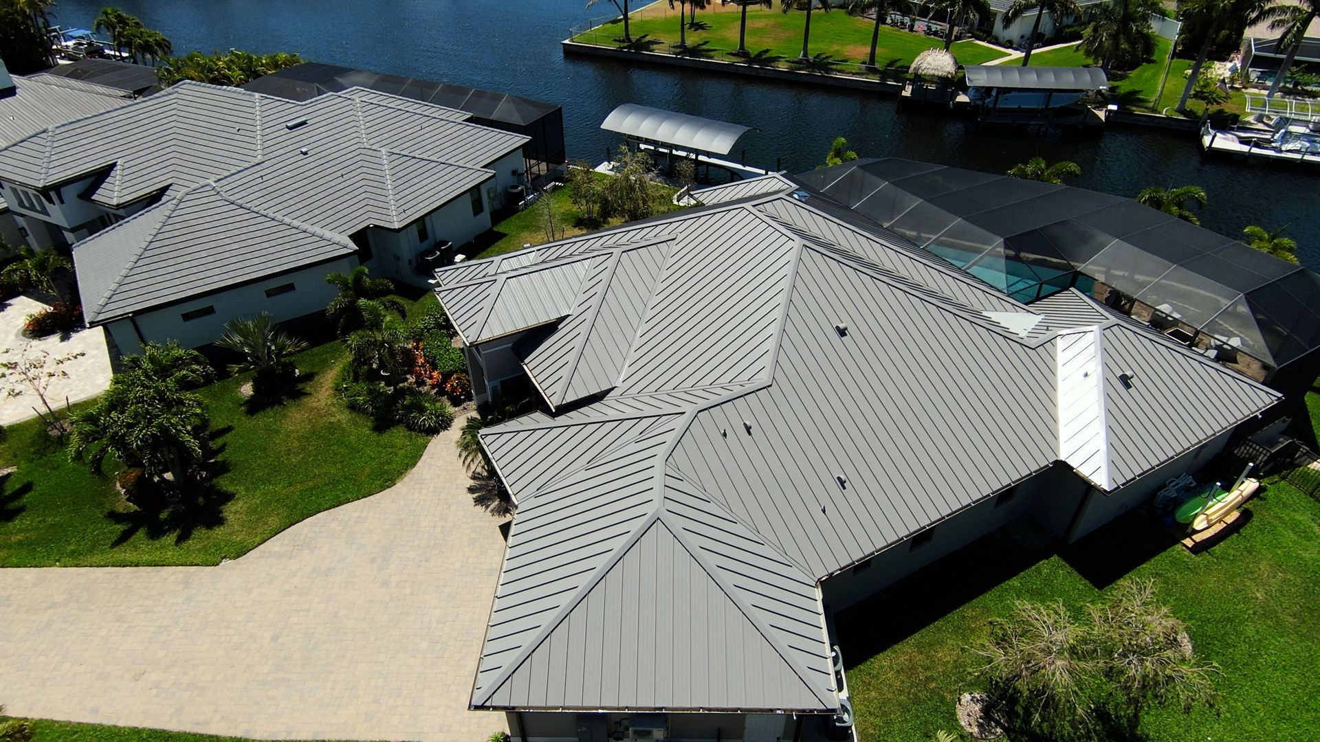 New Metal Roof in Cape Coral by Four Peaks Roofing